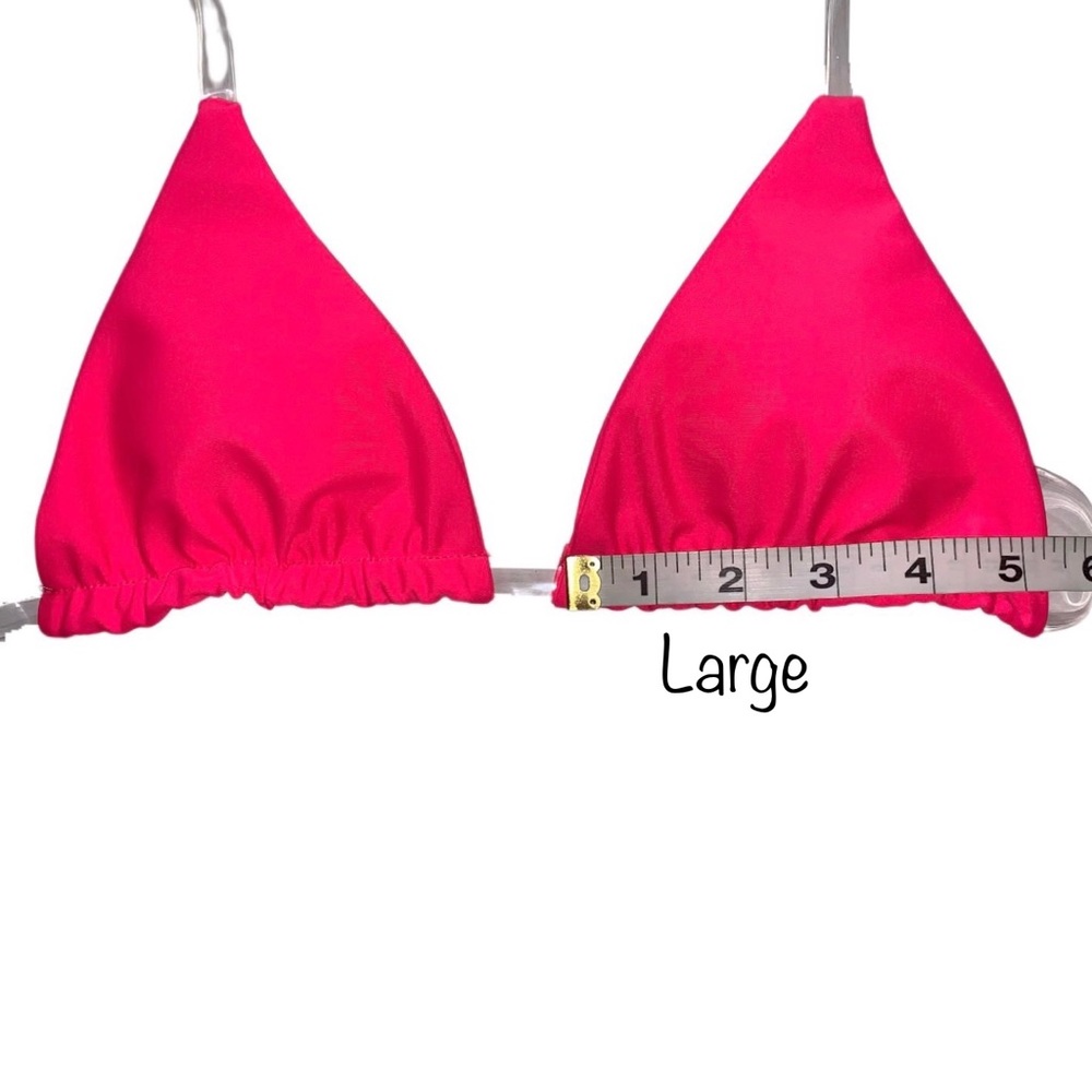 Sexy No Tan Line Clear Strap Brazilian Bikini Pink - Picture 7 of 11